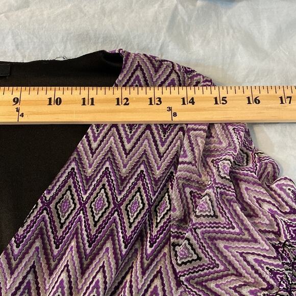 BCBGMaxAzria Purple Mesh Empire Waist Dress Size XS - Picture 8 of 12